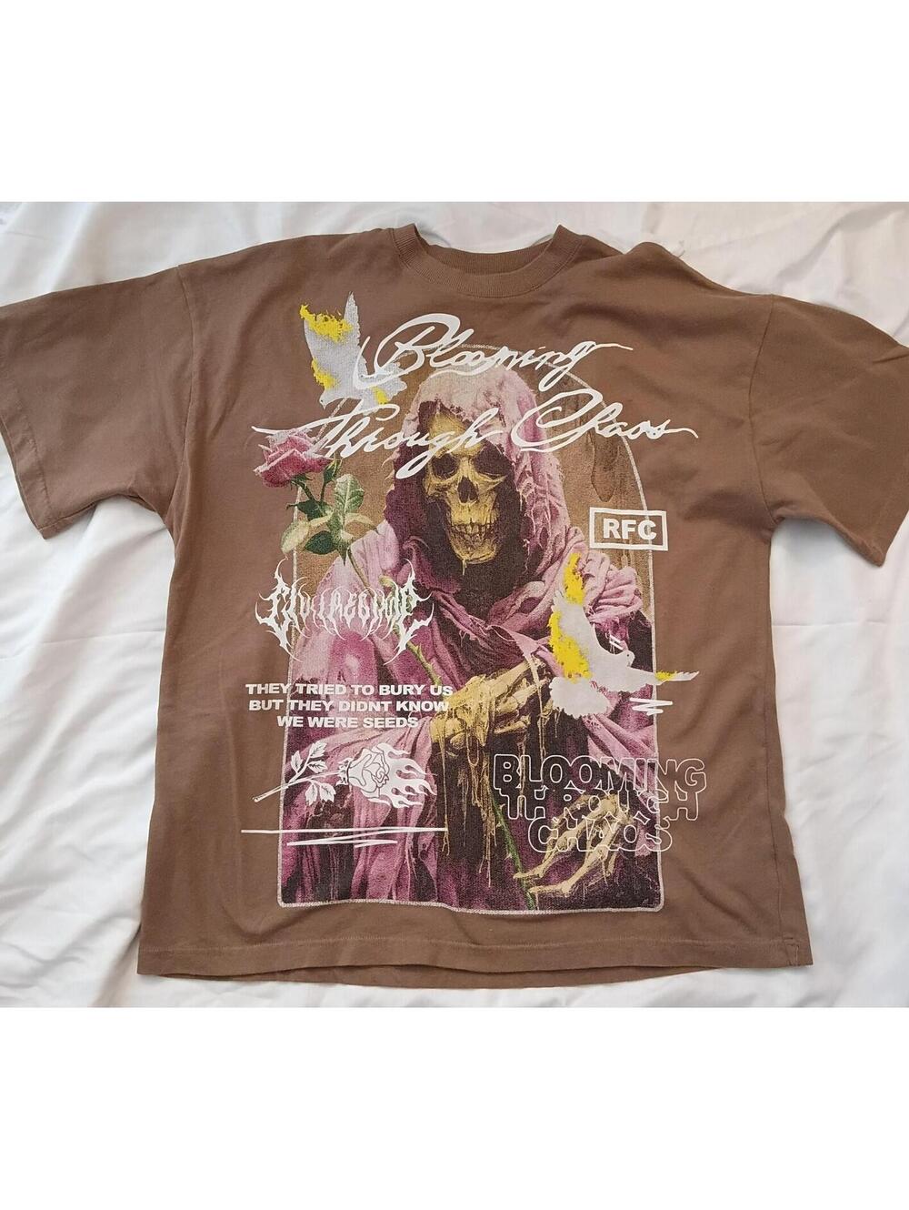 PAC SUN (NWT) Civil Regime "Blooming Through Chaos" Graphic Tee